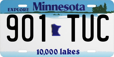MN license plate 901TUC