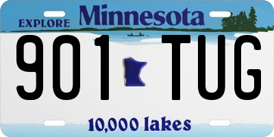 MN license plate 901TUG