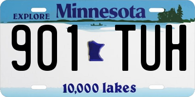MN license plate 901TUH