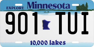 MN license plate 901TUI