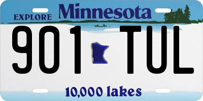 MN license plate 901TUL