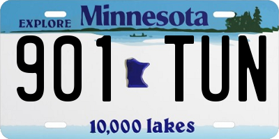 MN license plate 901TUN