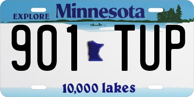 MN license plate 901TUP