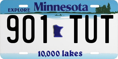 MN license plate 901TUT