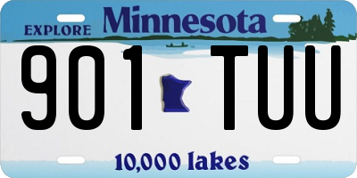 MN license plate 901TUU