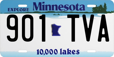 MN license plate 901TVA