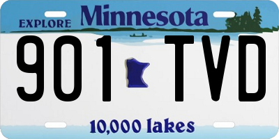 MN license plate 901TVD