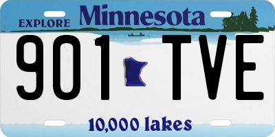 MN license plate 901TVE