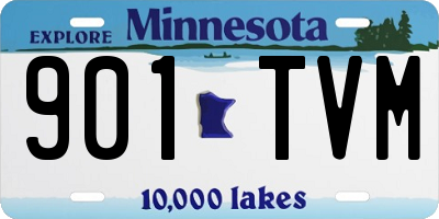 MN license plate 901TVM