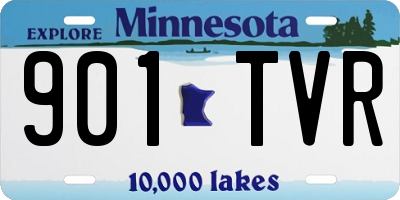 MN license plate 901TVR
