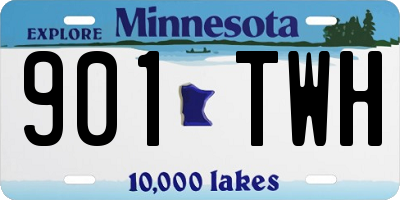 MN license plate 901TWH