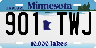 MN license plate 901TWJ