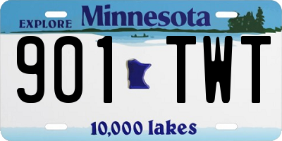 MN license plate 901TWT