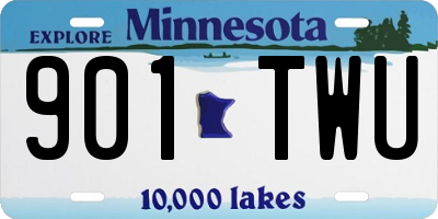 MN license plate 901TWU