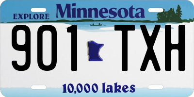 MN license plate 901TXH