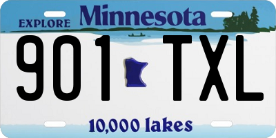 MN license plate 901TXL
