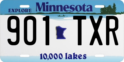 MN license plate 901TXR