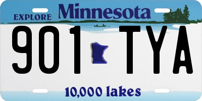 MN license plate 901TYA