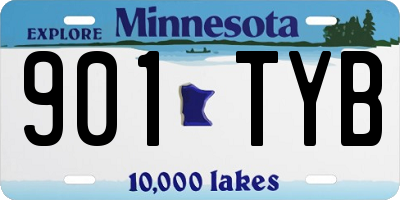 MN license plate 901TYB