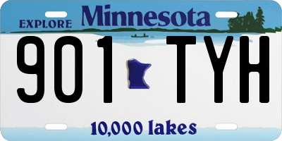 MN license plate 901TYH