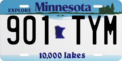 MN license plate 901TYM