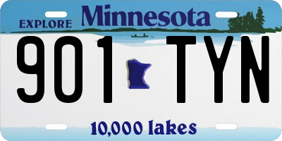 MN license plate 901TYN