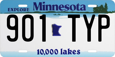 MN license plate 901TYP