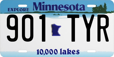 MN license plate 901TYR