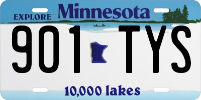 MN license plate 901TYS