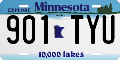 MN license plate 901TYU