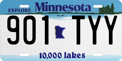 MN license plate 901TYY