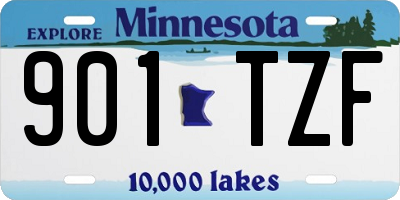 MN license plate 901TZF