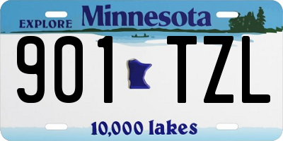 MN license plate 901TZL