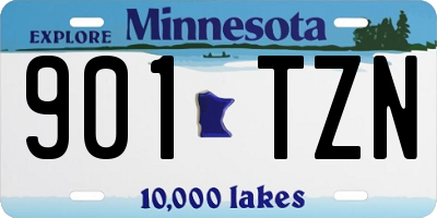 MN license plate 901TZN