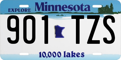 MN license plate 901TZS