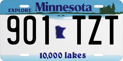 MN license plate 901TZT