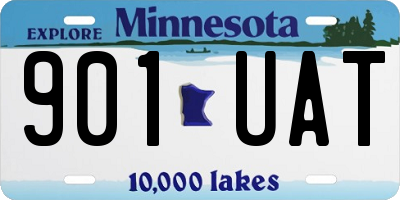 MN license plate 901UAT