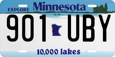 MN license plate 901UBY