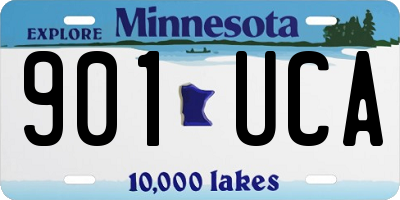MN license plate 901UCA