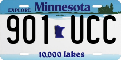 MN license plate 901UCC