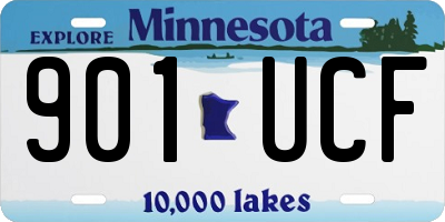 MN license plate 901UCF