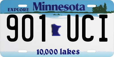 MN license plate 901UCI