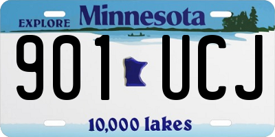MN license plate 901UCJ