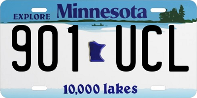 MN license plate 901UCL
