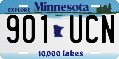MN license plate 901UCN