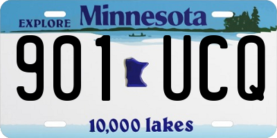 MN license plate 901UCQ