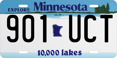 MN license plate 901UCT