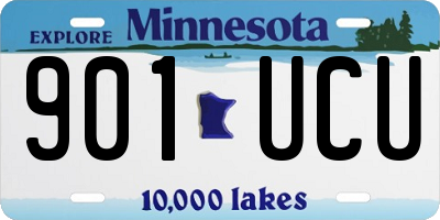 MN license plate 901UCU
