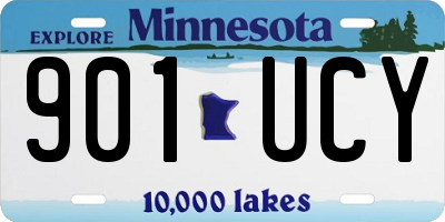 MN license plate 901UCY