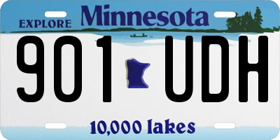 MN license plate 901UDH
